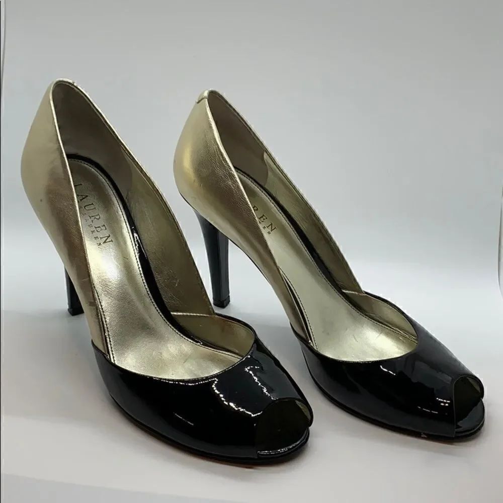 Lauren Ralph Lauren Aaralyn Peep Toe heels